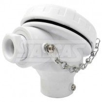 Cabeçote para termopar de PP Polipropileno (Branco)