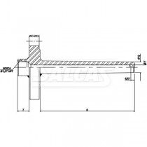 Poço Termométrico com flange