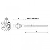 Termoresistência PT100 Salcas